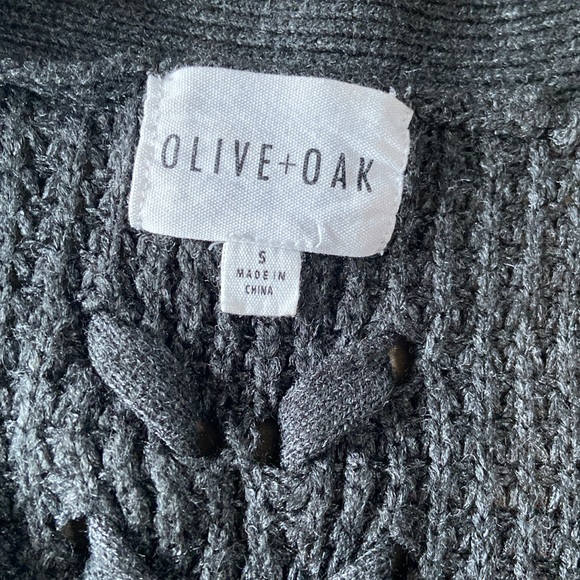 Olive + Oak Charcoal Button-Front Cardigan - Picture 4 of 7